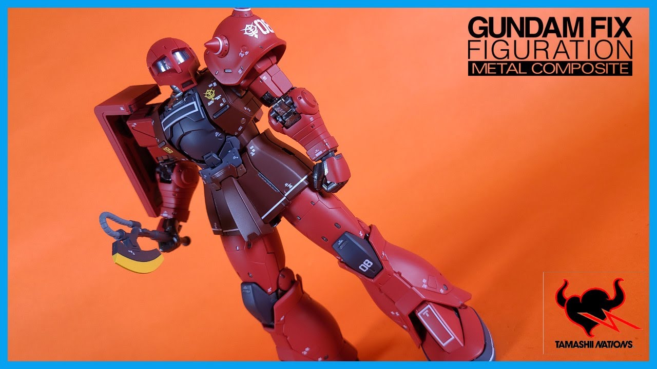 Bandai Mobile Suit Gundam Fix Figuration Metal Composite MS-05S CHAR'S ZAKU 1 Action Figure Review