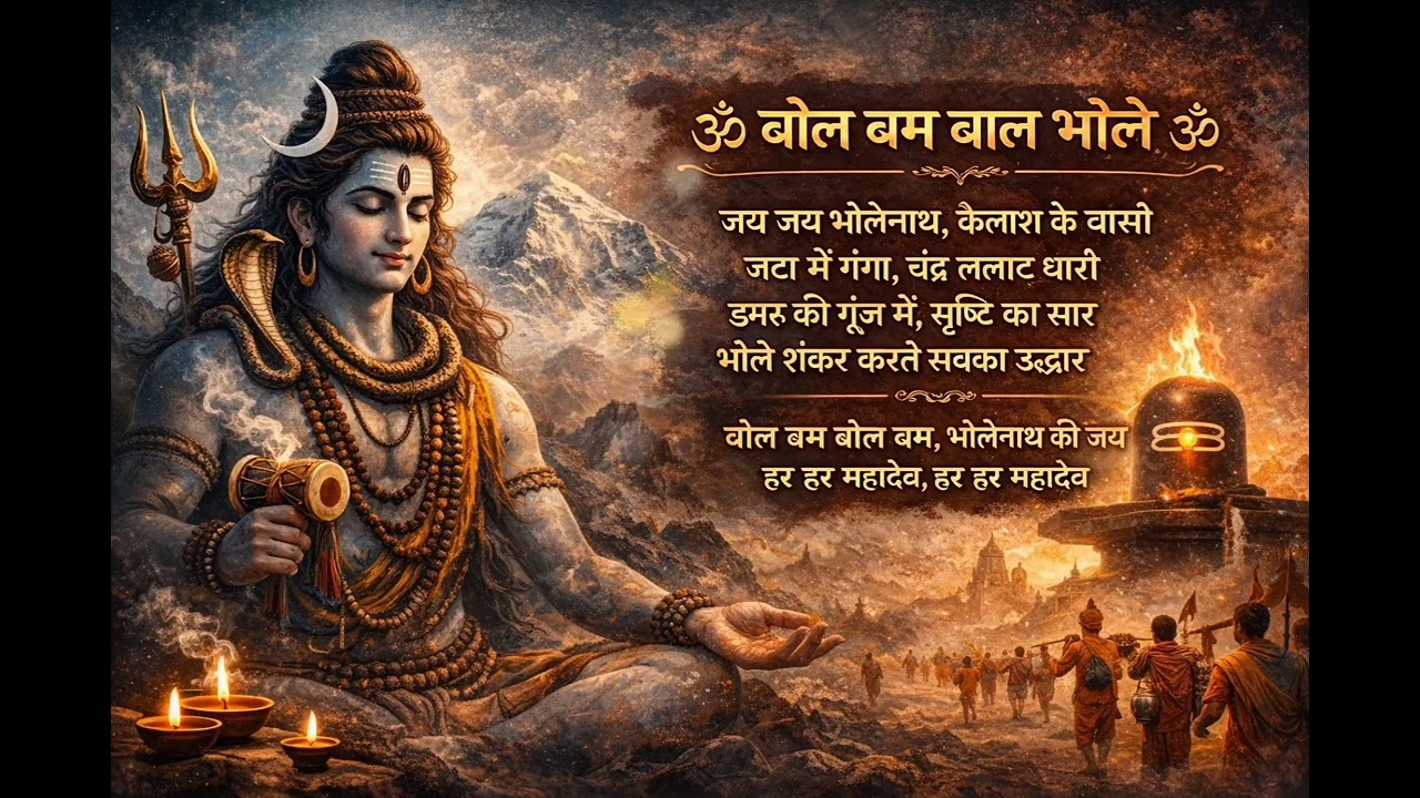 Jay Jay Bholenath 🙏 | Kailash Ke Vasi | Shiv Ji Bhajan | Peaceful Mahadev Song