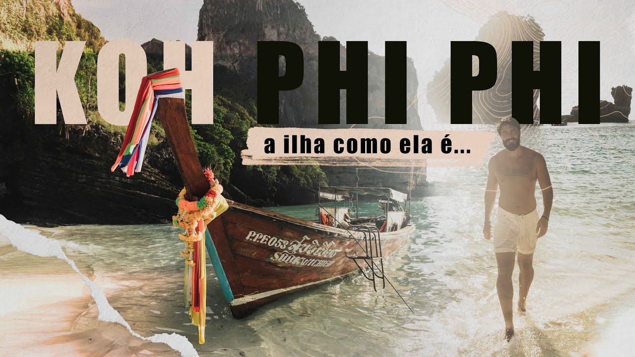 🏝️ KOH PHI PHI: Como é o centrinho da ilha MAIS LINDA da Tailândia! 🌊🇹🇭 [VLOG]