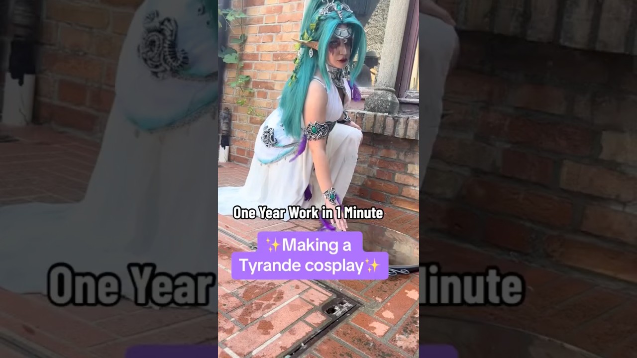 Making Tyrande Whisperwind Cosplay | World of Warcraft #cosplay #cosplayer #crafting #cosmaker #wip