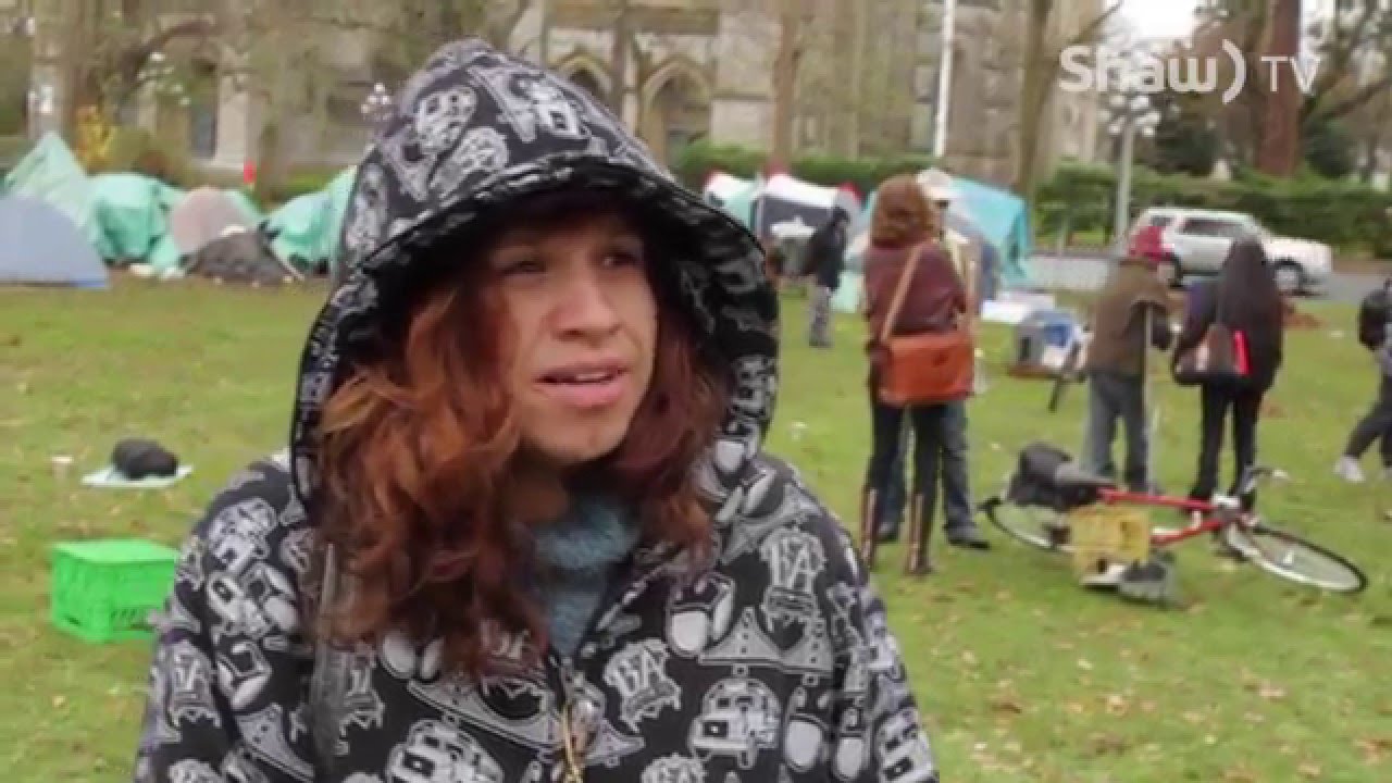 Tent City in Downtown Victoria - Shaw TV Victoria