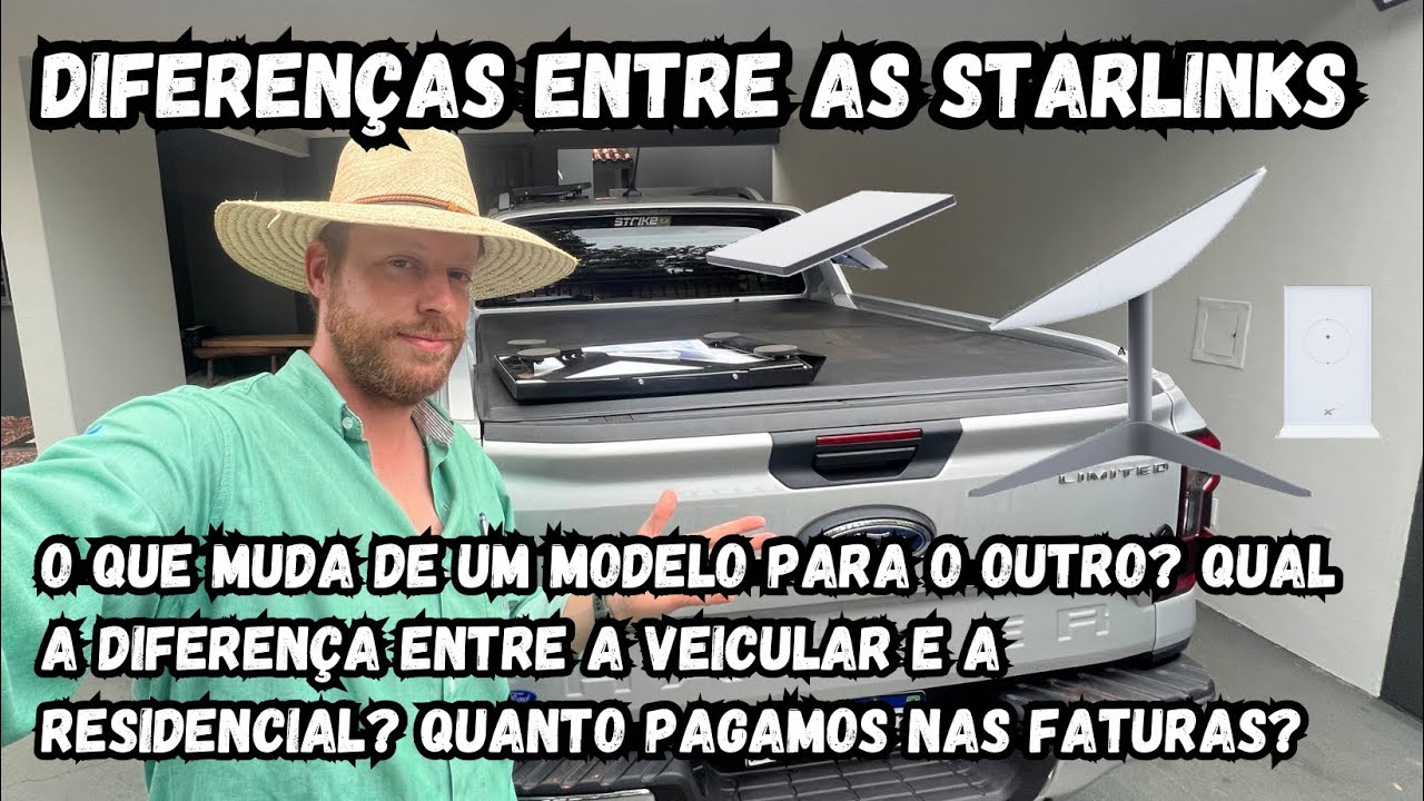 Starlink Diferença entre os diferentes modelos - quais usamos nos carros?