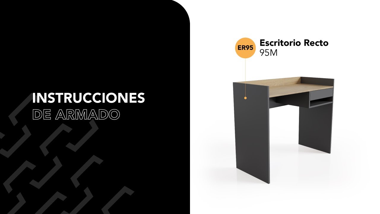Escritorio Recto ER95/ER120 - Video de Armado
