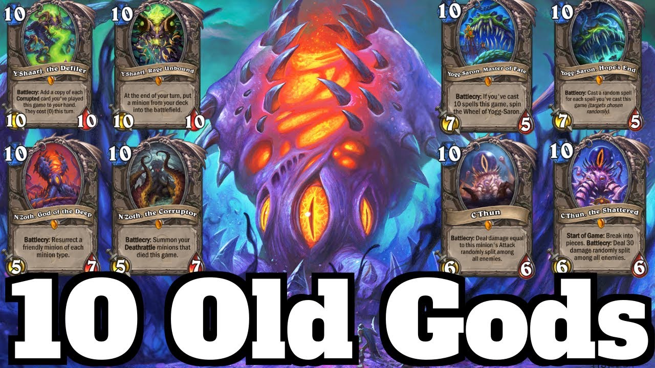 ALL 10 Old Gods in 1 DECK! Yogg N'zoth C'thun Y'shaarj! | Hearthstone