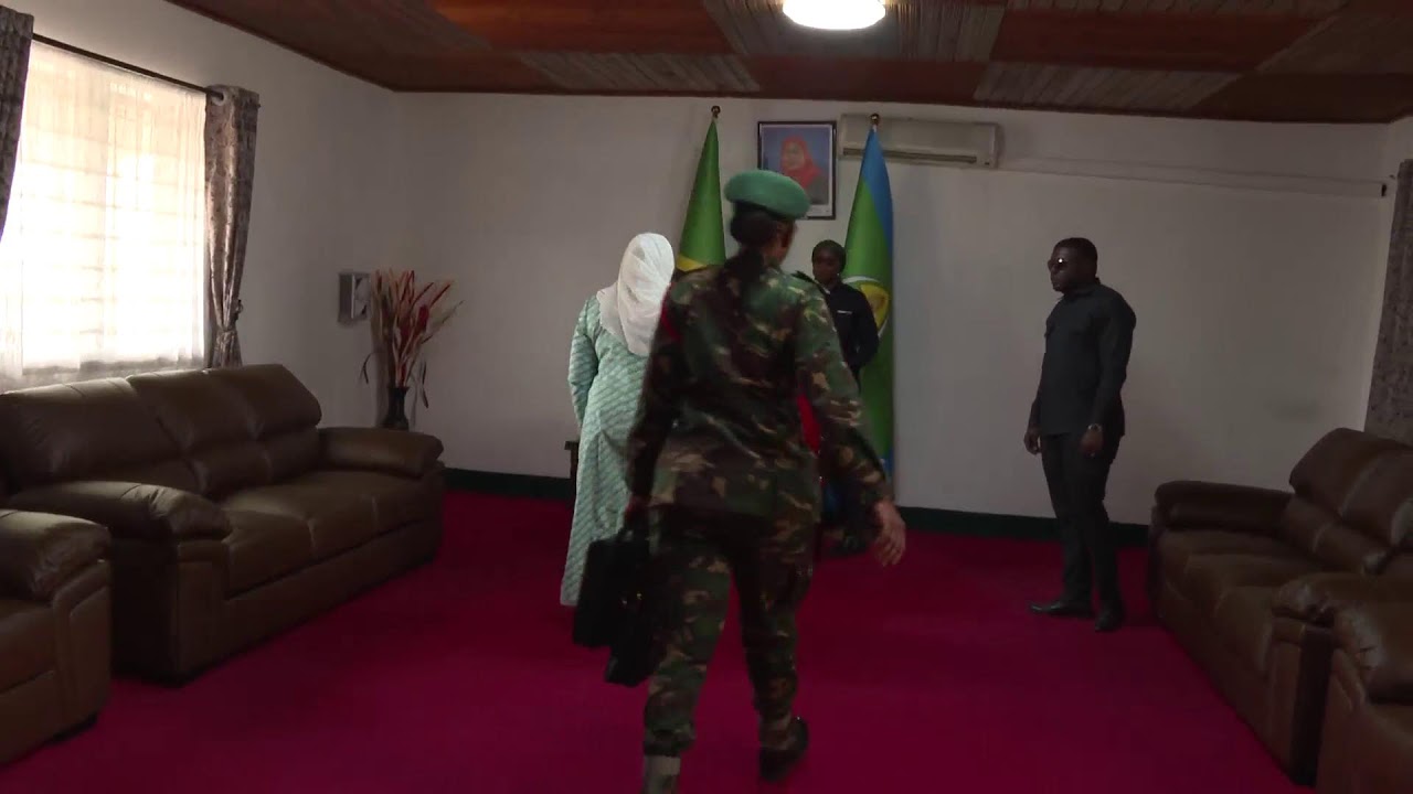 RAIS DKT. SAMIA AKIWASILI UWANJA WA NDEGE WA MWANZA KUHITIMISHA KILELE CHA MBIO ZA MWENGE WA UHUR…