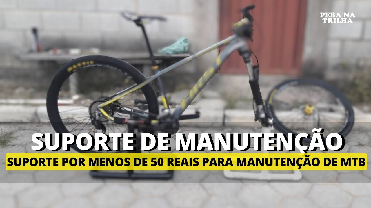 SUPORTE DE MANUTENÇÃO DE BIKE - PVC | Peba Na Trilha