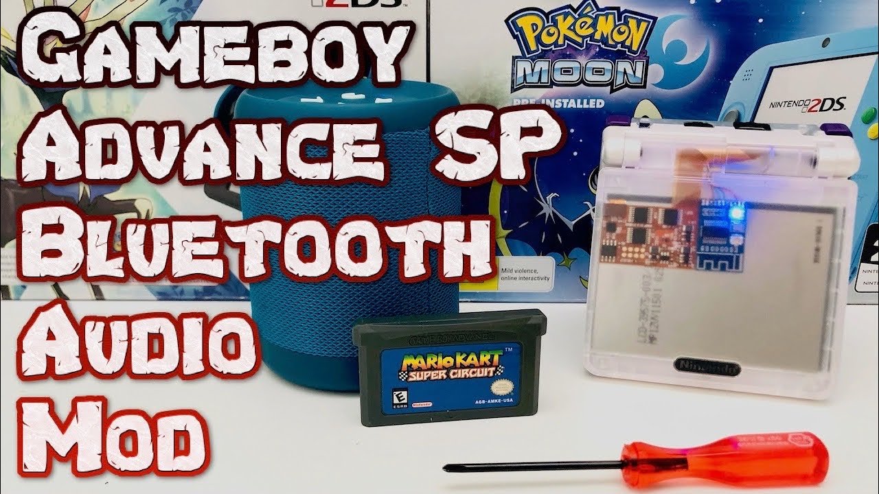 Gameboy Advance SP Bluetooth Audio Headphone Speaker Mod - How to #gameboy #nintendo #gameboyadvance