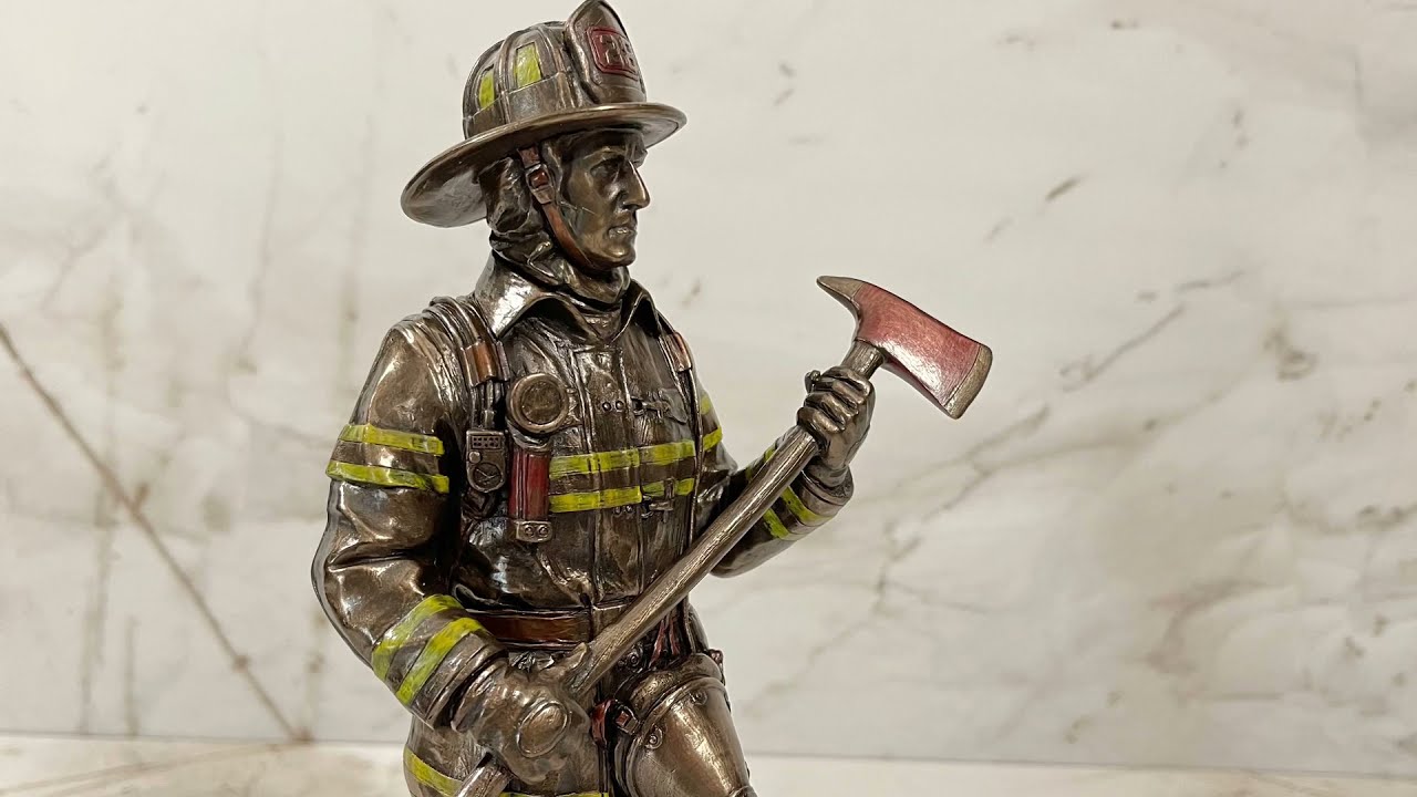 Firefighter Statue- Be Proud, Be Brave, Be Prepared