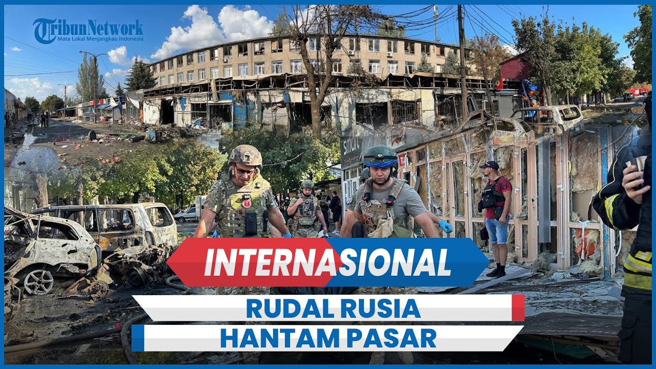 Brutal Rudal Rusia Hantam Pasar di Donetsk Ukraina 17 Tewas