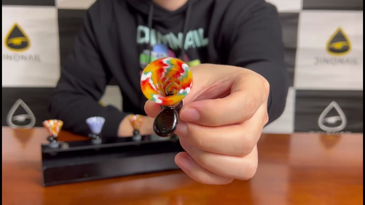 thedinonail.com--Worked Glass Bong Bowl | 14mm Male