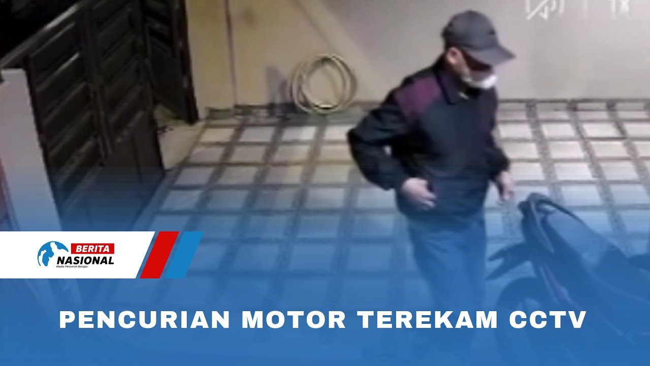 Pencurian Motor Terekam CCTV