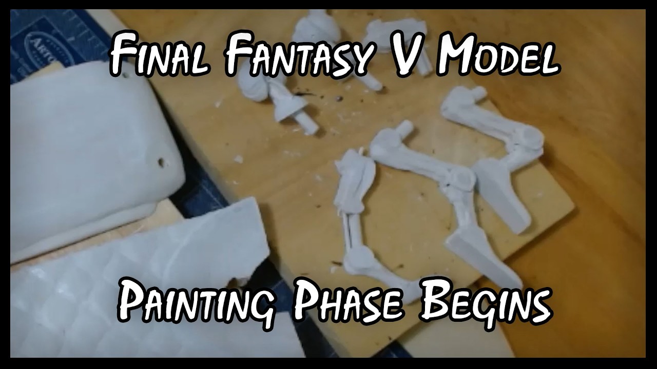 Final Fantasy V Model Part 27 - Time to make things look good.  Painting Begins