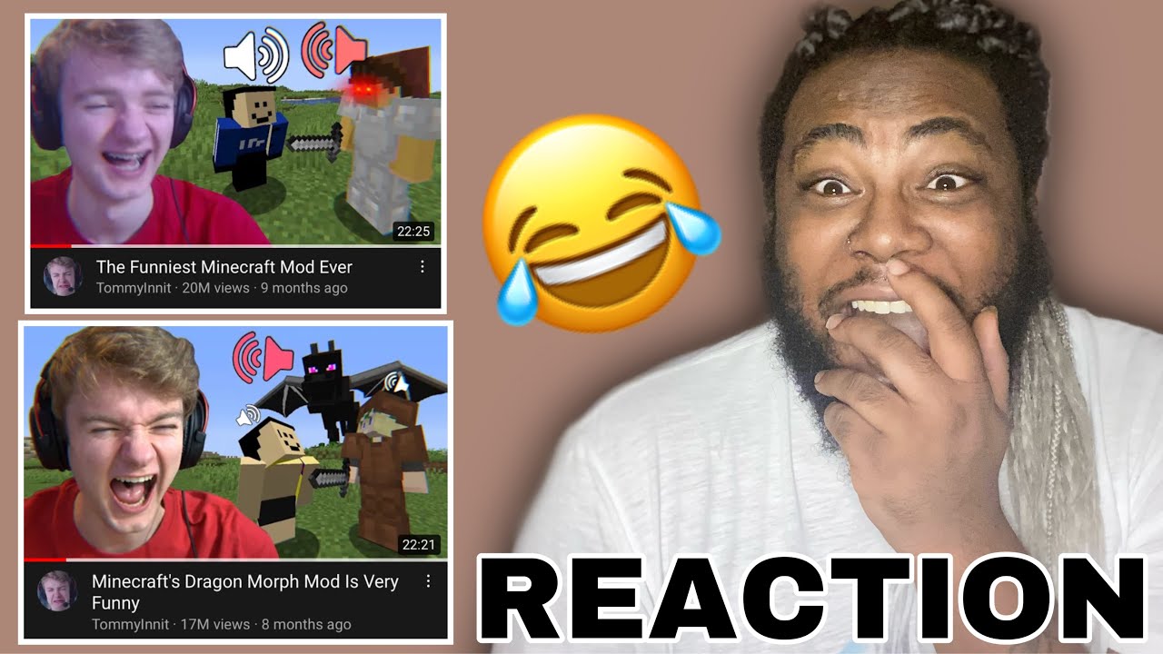 The Funniest Minecraft Mod Ever + Dragon Morph Mod Is Very Funny  | JOEY SINGS REACTS
