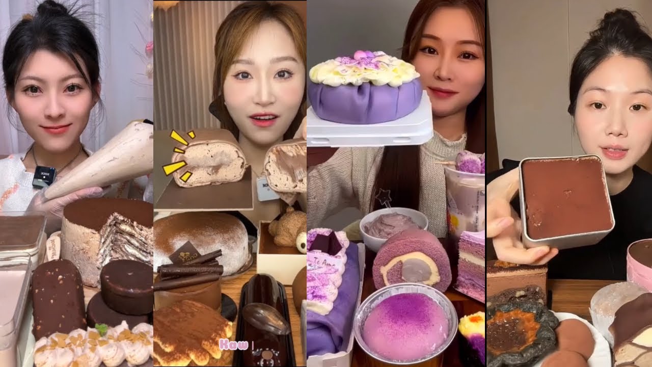 CHINESE MUKBANG SWEET DESSERTS FOOD (CAKE) Mukbang | EATING SHOW | ASMR MUKBANG