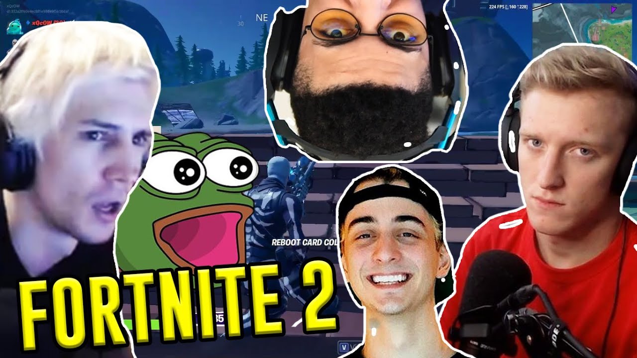 xQc, Tfue, Myth and Cloakzy Play FORTNITE 2