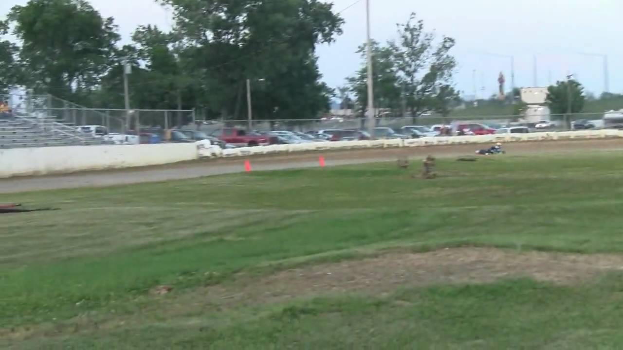 Cody Anderson Lawrenceburg Motorcycle Speedway  Heat Race Go Kart 6/4/10