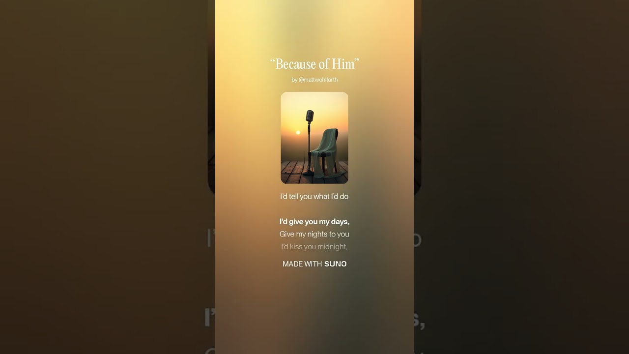 “Because of Him”