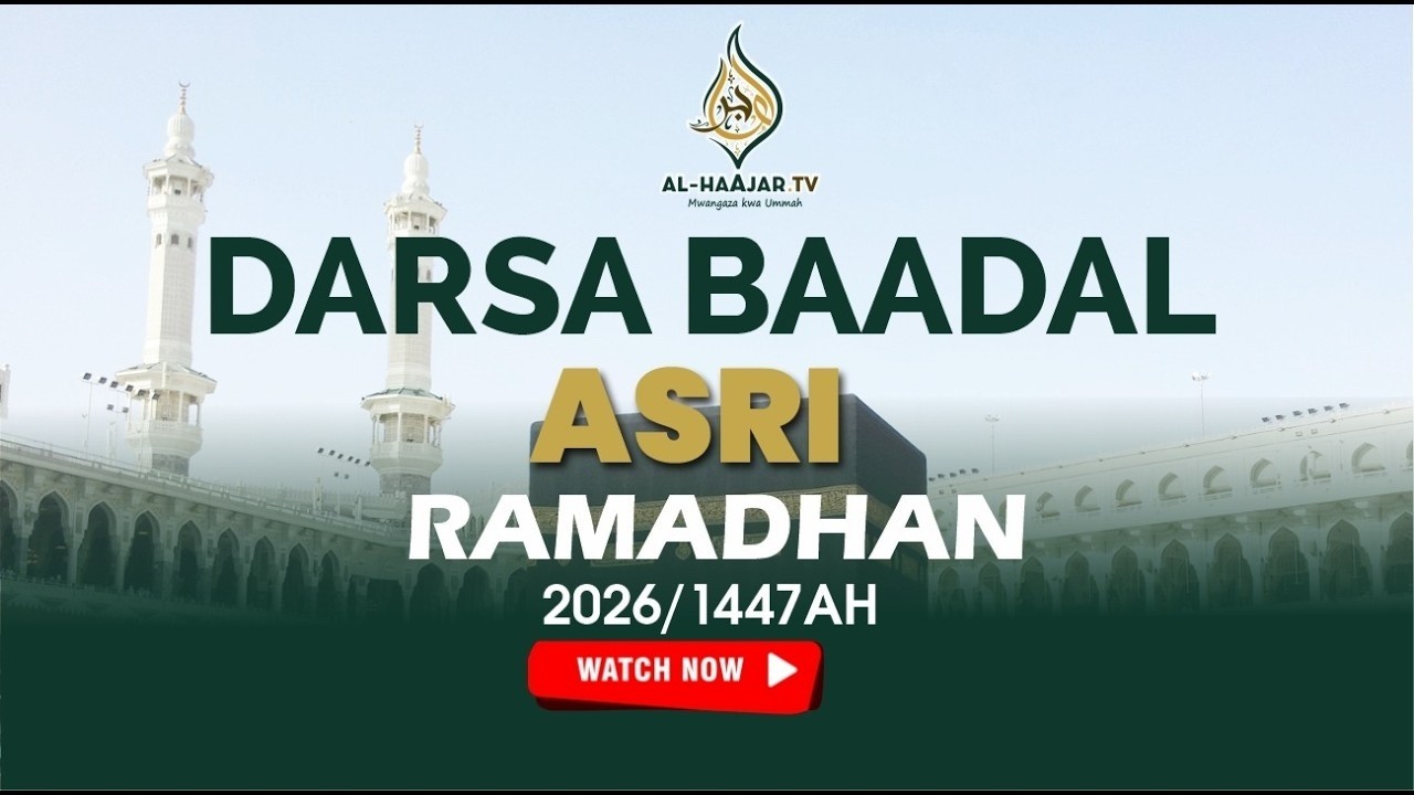 📺🔴# LIVE : DARSA BAADAL ASR || SHEIKH SHARIFF || MASJID RAHMA BAKARANI || RAMADHAN 2026/1447AH
