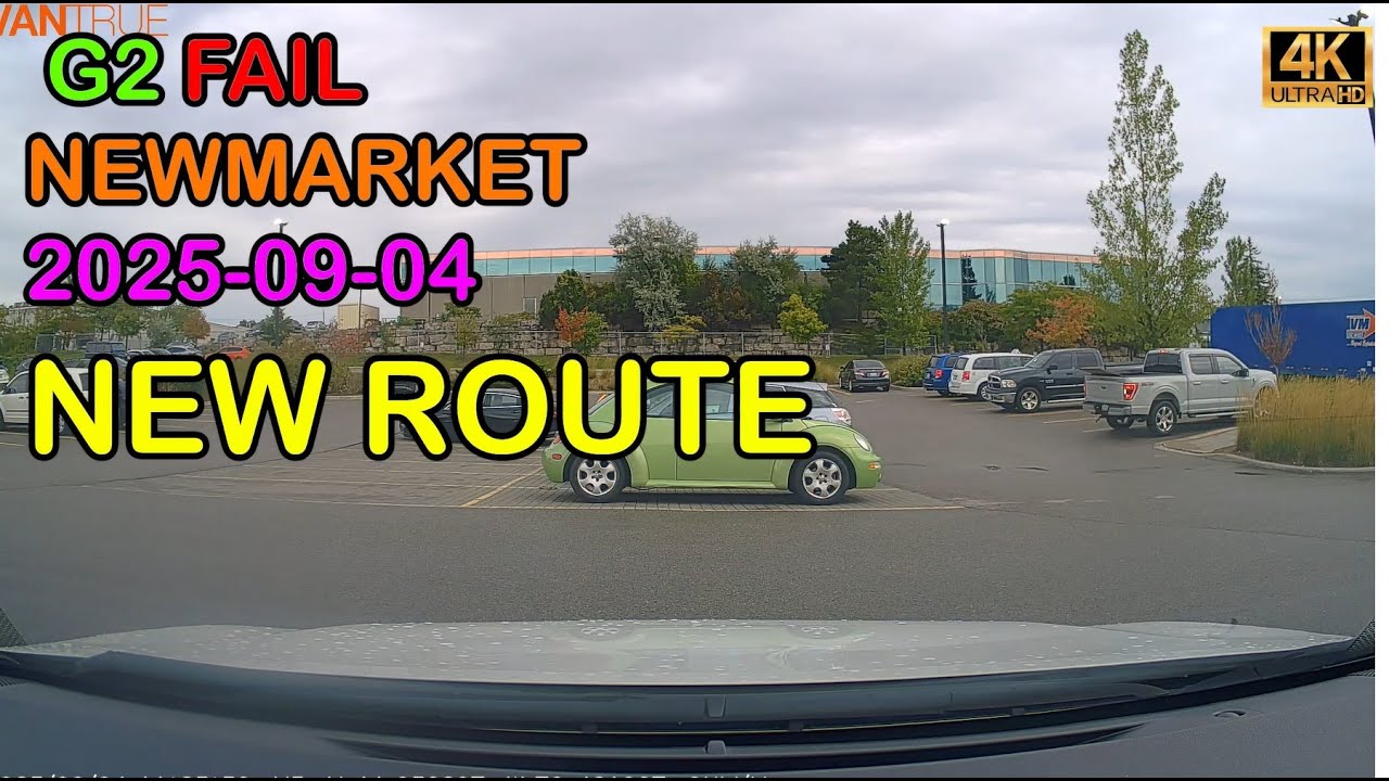 G2 FAIL #newmarket #automobile #drivetest #drivingexam #driverslicense #roadtest #driving #accident