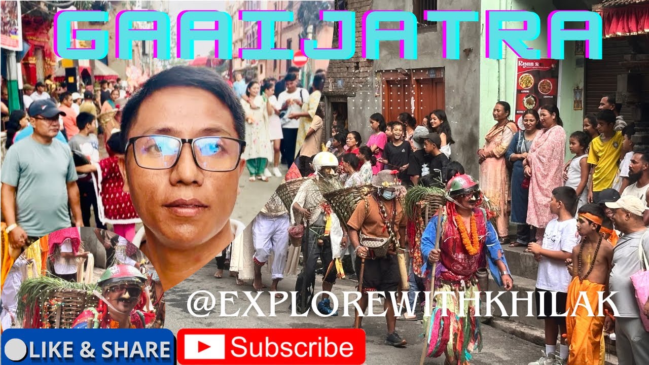 Gaai Jatra Kathmanduको| सबैभन्दा रमाइलो पर्व| Nepali Festival Vlog #41 #travel #explorewithkhilak 
