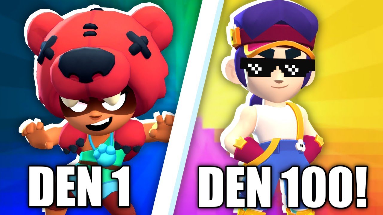 PŘEŽIL JSEM 100 DNÍ V *HARDCORE* BRAWL STARS?! 🤩🎉