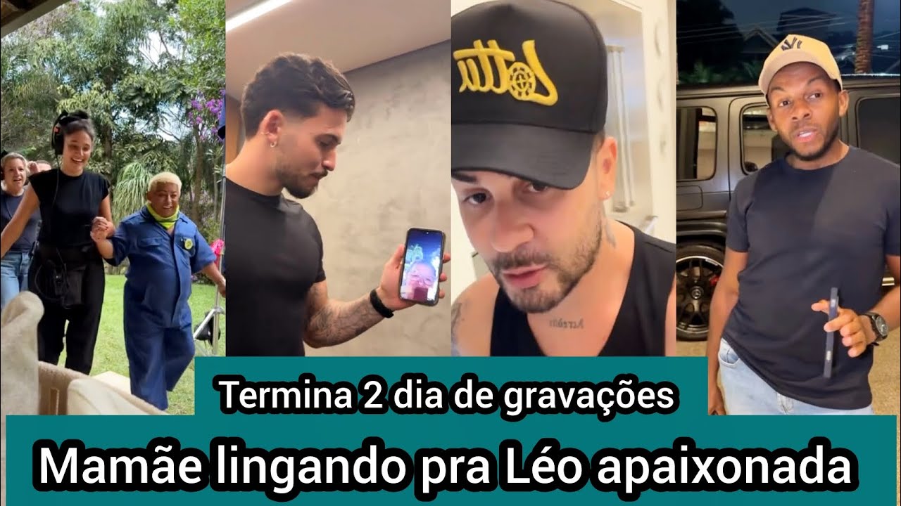Carlinhos Maia termina 2 dia de gravações elogiando Patixa e Maria liga pra Léo na hora da malhação 