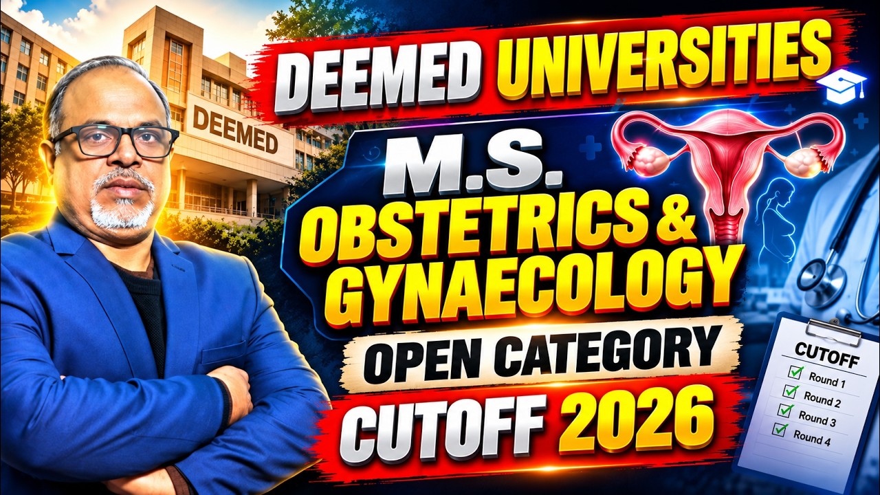 NEET PG 2026: Deemed Universities M.S. Obstetrics & Gynaecology Cutoff 2025 - Analysis