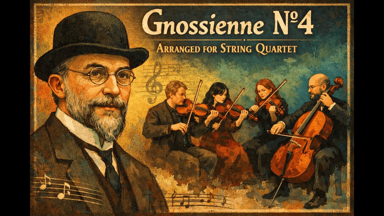 Gnossienne N&ordm;4 - Arranged for String Quartet. Score and Parts.