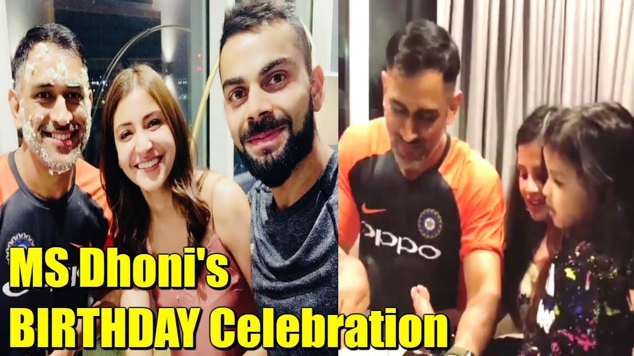MS Dhoni's BIRTHDAY Celebration With Family & Friends | Virat Kohli, Anushka Sharma, Ziva, Sakshi