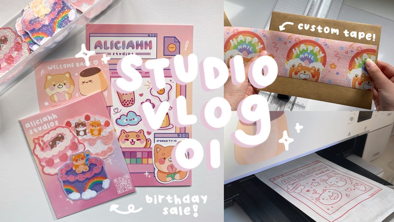 studio vlog 01 // prepping for a shop update + packing orders!