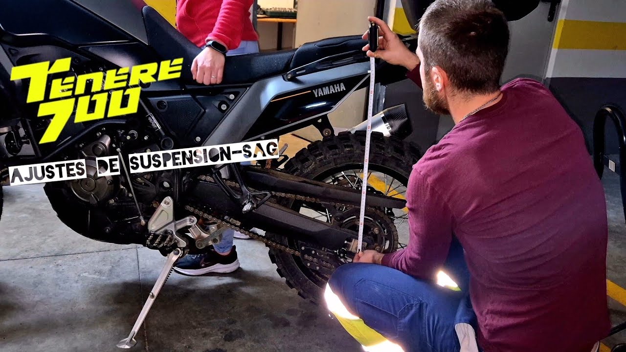AJUSTA el SAG a TU PESO- REGULA  la  PRECARGA DEL AMORTIGUADOR trasero [YAMAHA TENERE]
