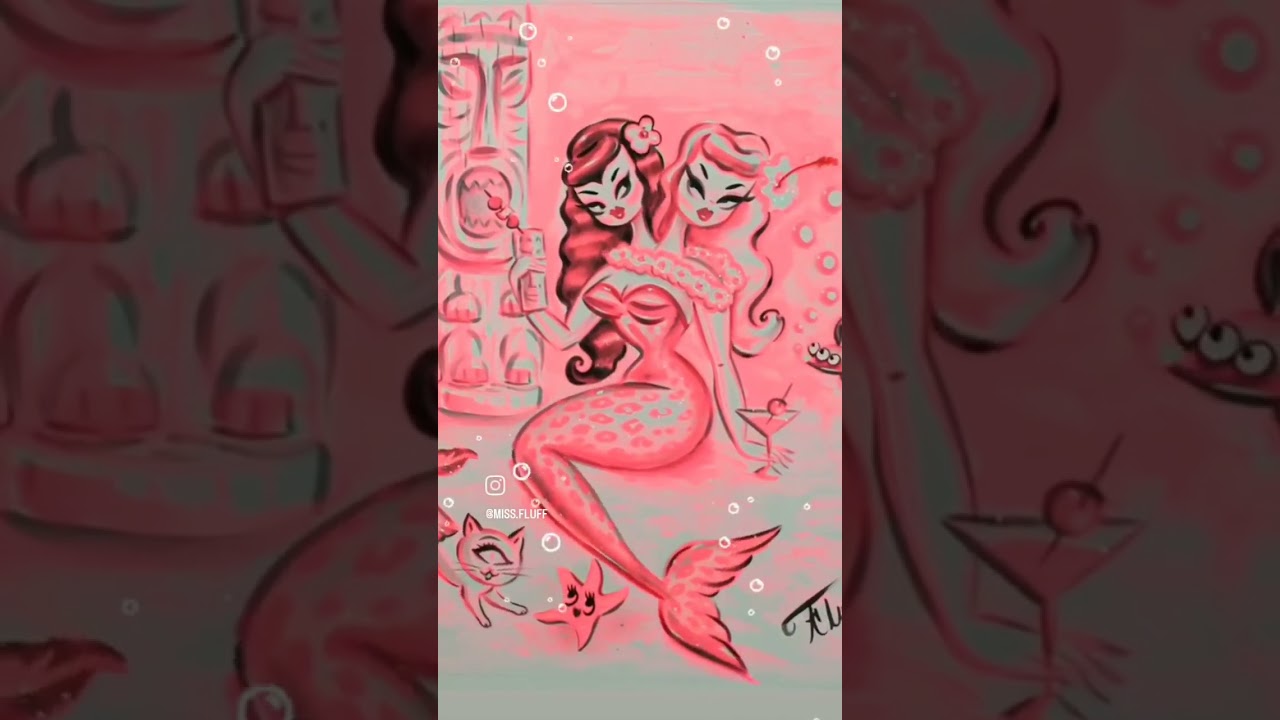 🩷 Happy Tiki Tuesday! 🩷 strange two headed mermaid  
