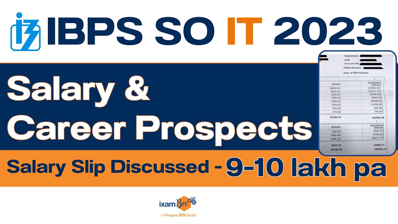 IBPS SO IT 2023 | Salary and Career Prospects | By Vidhika Mam