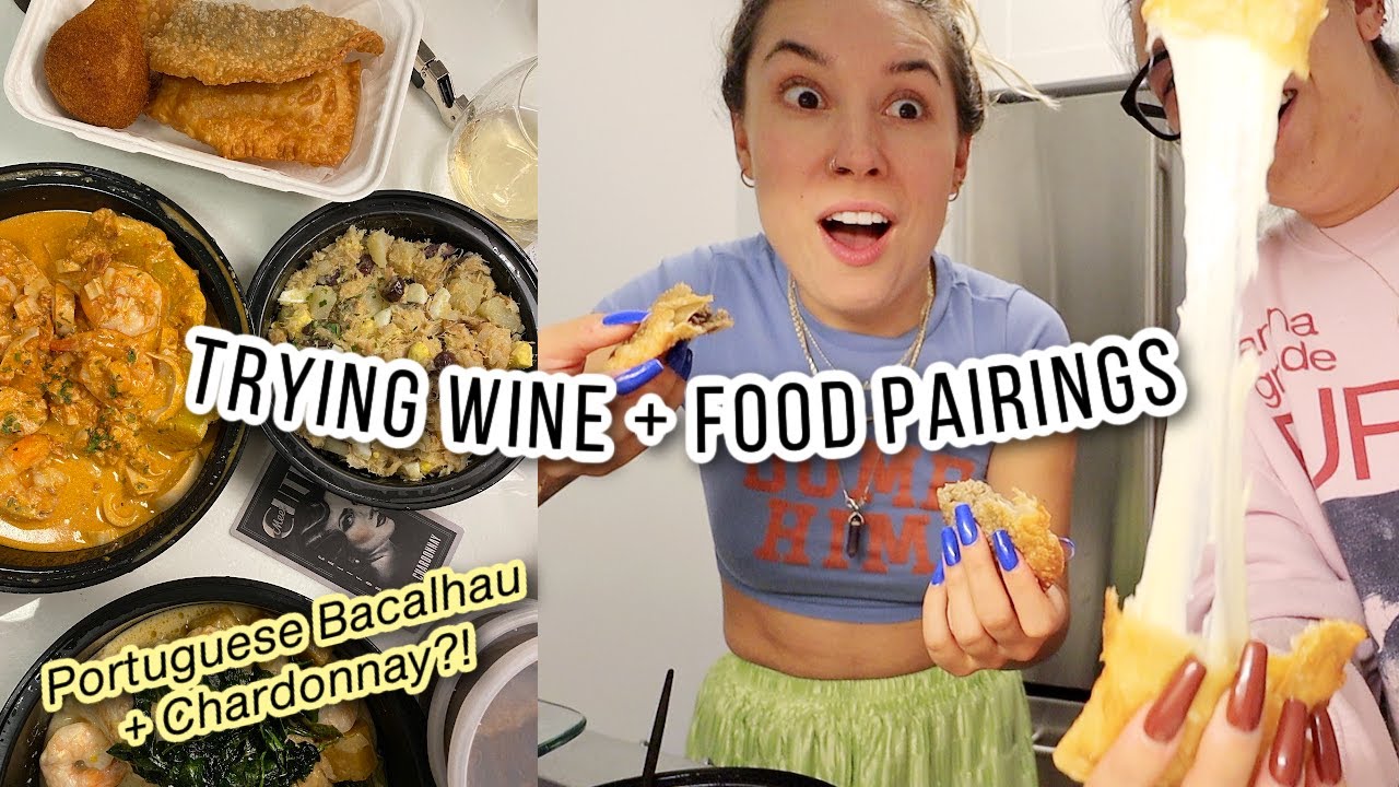 Trying different wine + food pairings!