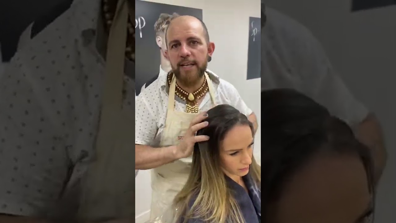 Mechas com coloração de Henna - passo a passo