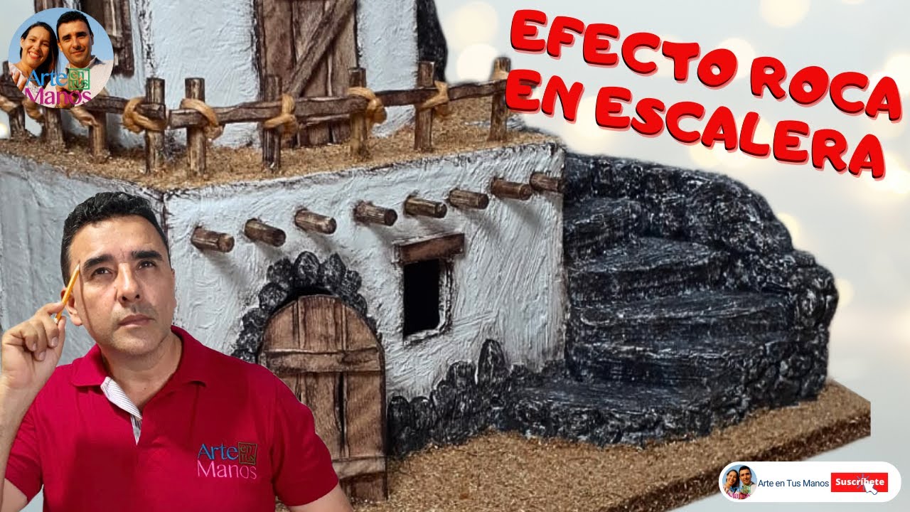 🔴Mira Cómo Hice Las ESCALERAS EN ICOPOR Para La Casa del Pesebre, CLIP Arte en Tus Manos