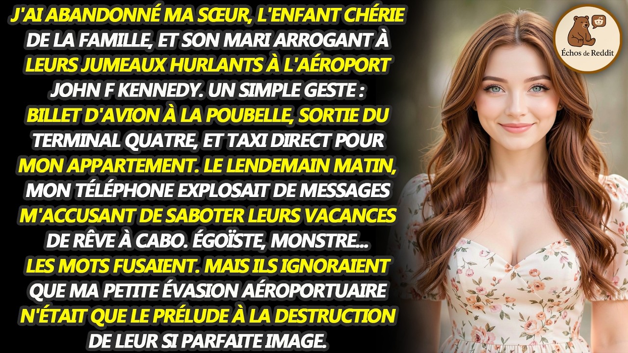 J'ai laissé ma sœur, l'enfant chéri de la famille, et son mari arrogant se débrouiller avec leurs...