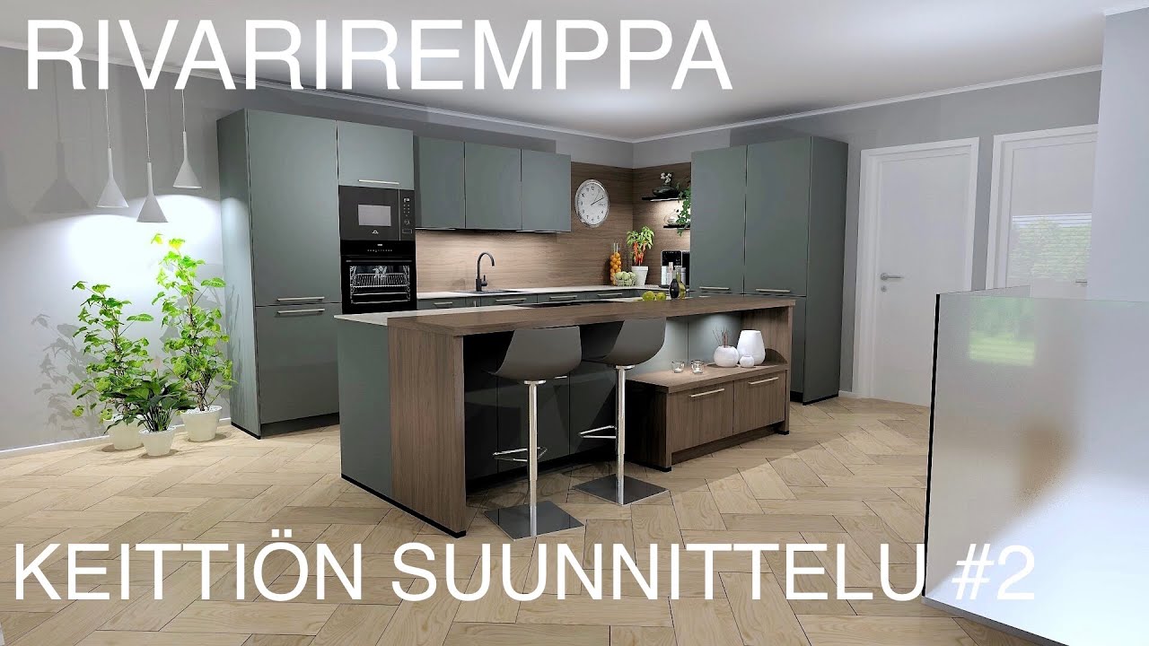 Rivitaloasunnon remontti: keittiön suunnittelu#2 SUUNNITTELIJAN EHDOTUS VALMISTUU @KRANTTUTANTTU
