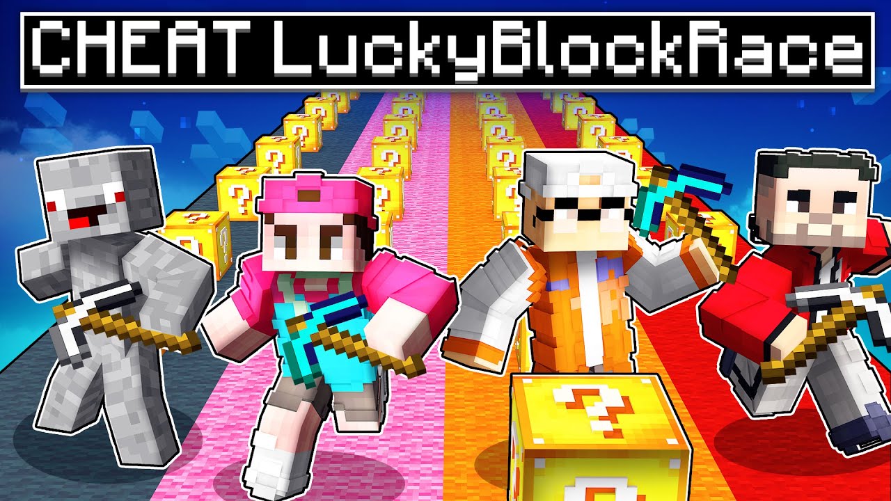 Youtuber Insel HARDCORE LUCKY BLOCK RACE