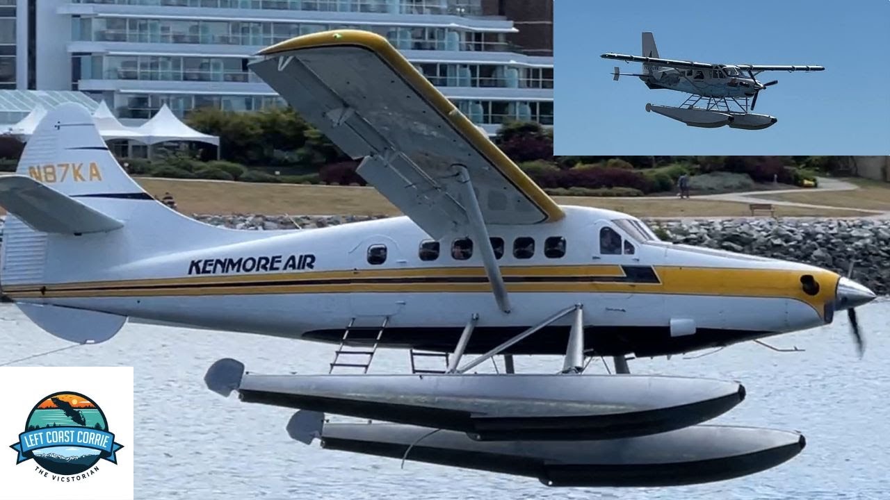 DHC-3 Otter Aborts Landing Amidst 5 Otters & A Turbo Beaver in Severe Crosswinds at Victoria Harbour