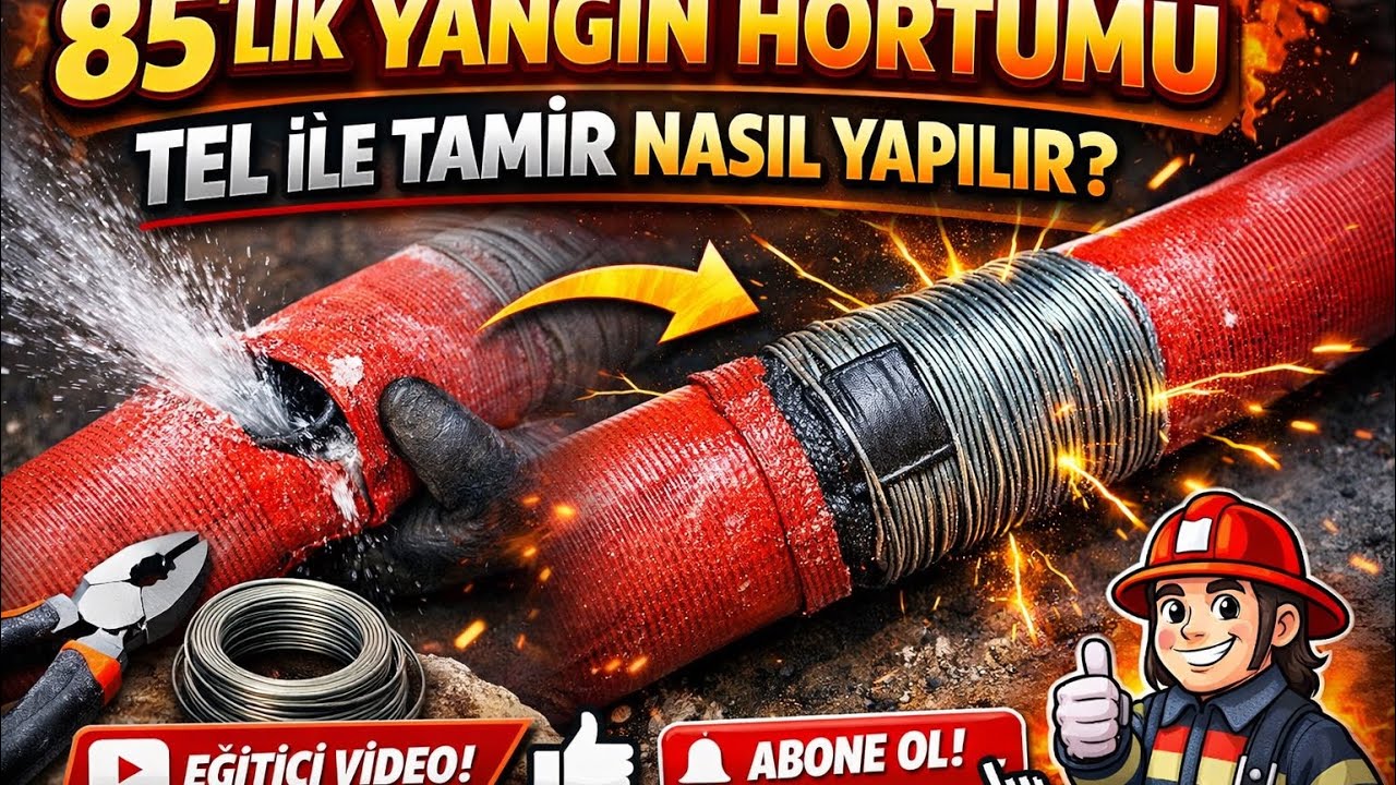 85’lik Yangın Hortumu Nasıl Tamir Edilir?          How to Repair an 85mm Fire Hose? 🔥🚒