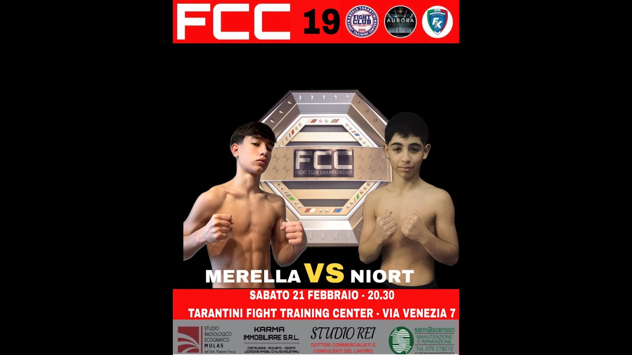 FIGHT CLUB CHAMPIONSHIP 19 -  Alessandro Merella Vs Emanuele Niort