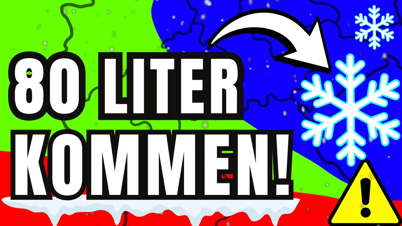SINTFLUT-ALARM! 80 Liter Regen & Schnee-Chaos – ab MITTWOCH!