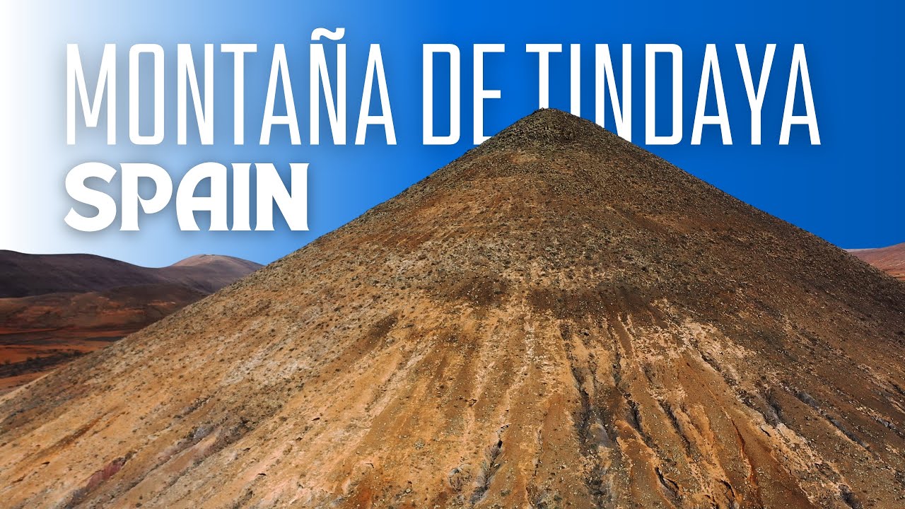 Montaña de Tindaya, Fuerteventura in 4K Drone | Aerial View of Volcanic Landscape