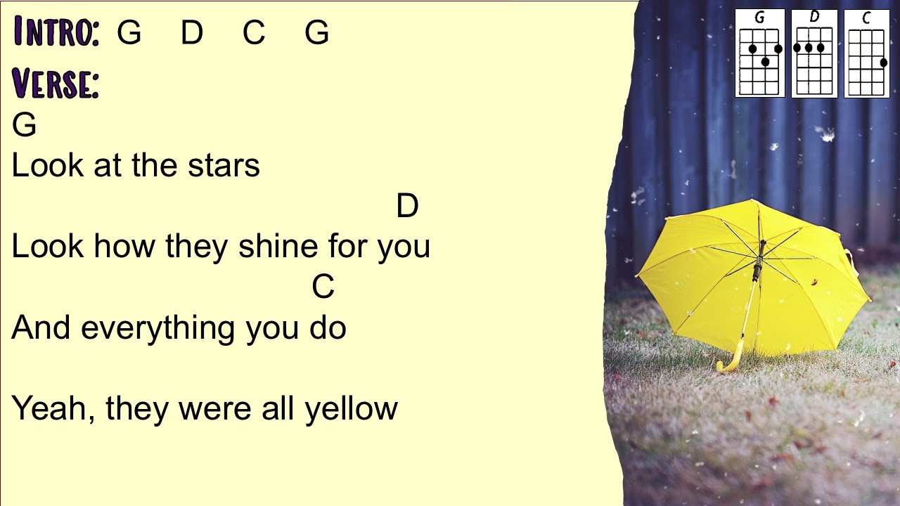 Yellow - Coldplay (Ukulele Play Along)