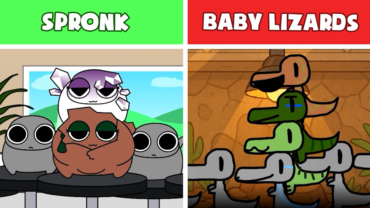 Incredibox: Spronk Vs Baby Lizards | New Mod !!!