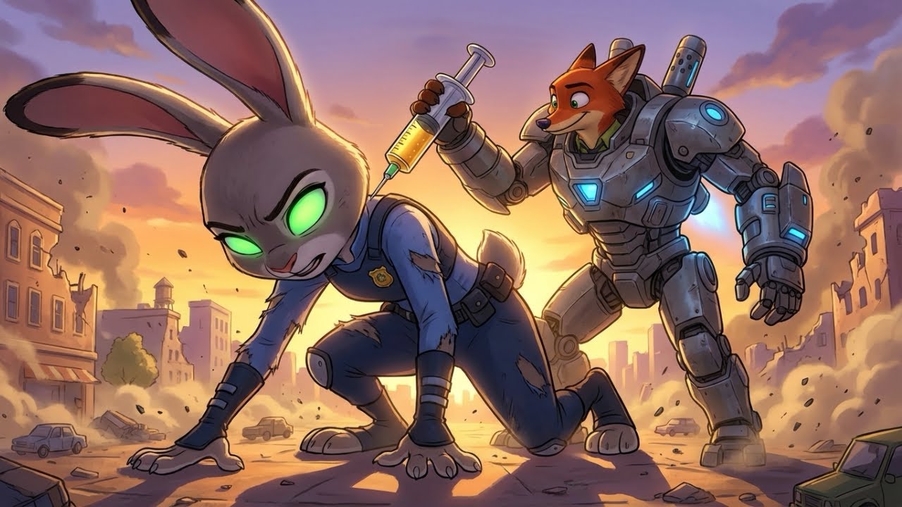 Zootopia 2 | Judy’s Giant Mutation Journey & Nick Recuse Giant Judy from Bio-hazard | Fanmade
