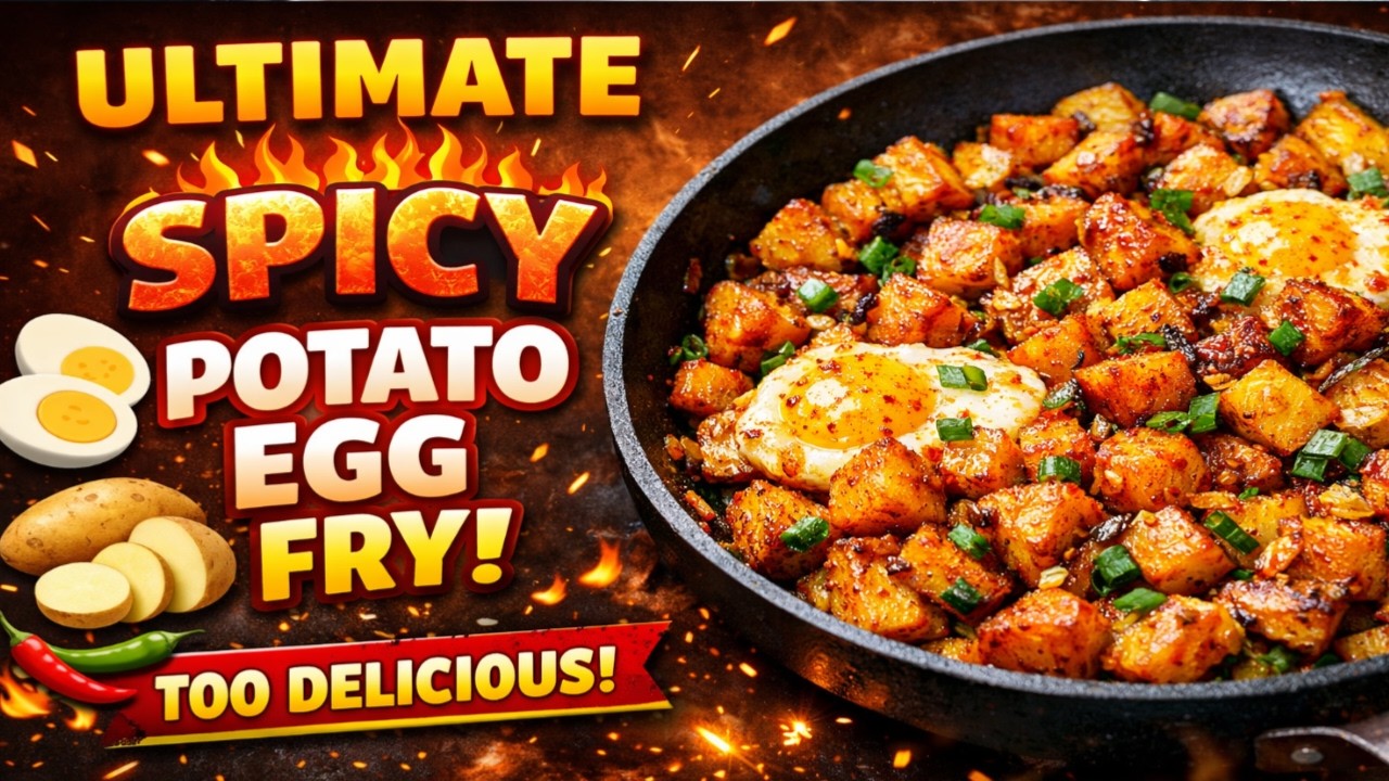Quick Potato Egg Fry for Breakfast #cooking #cookingathome #egg