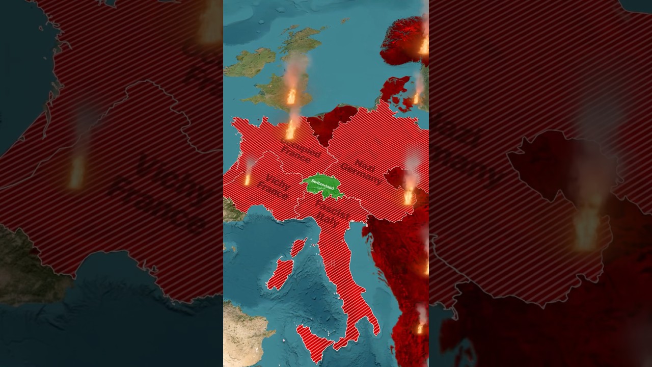 How Switzerland Avoided Invasion in WWII🇨🇭Surrounded by War 🏔️
