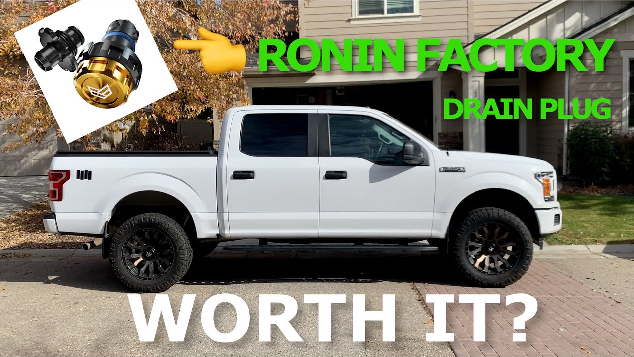 What an upgrade! - First F150 5.0L Oil Change With New Ronin Factory Drain Plug Installed.